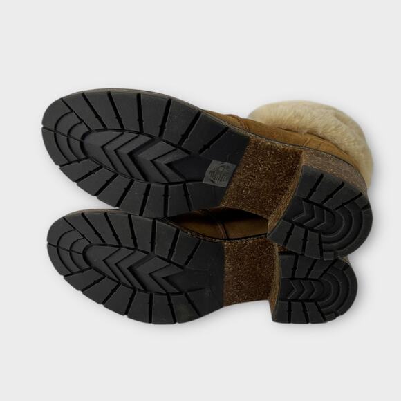 Aetrex Brooklyn Faux Fur Leather Lace-Up Boot Size 7 NWT - Picture 5 of 10